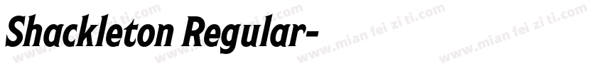 Shackleton Regular字体转换